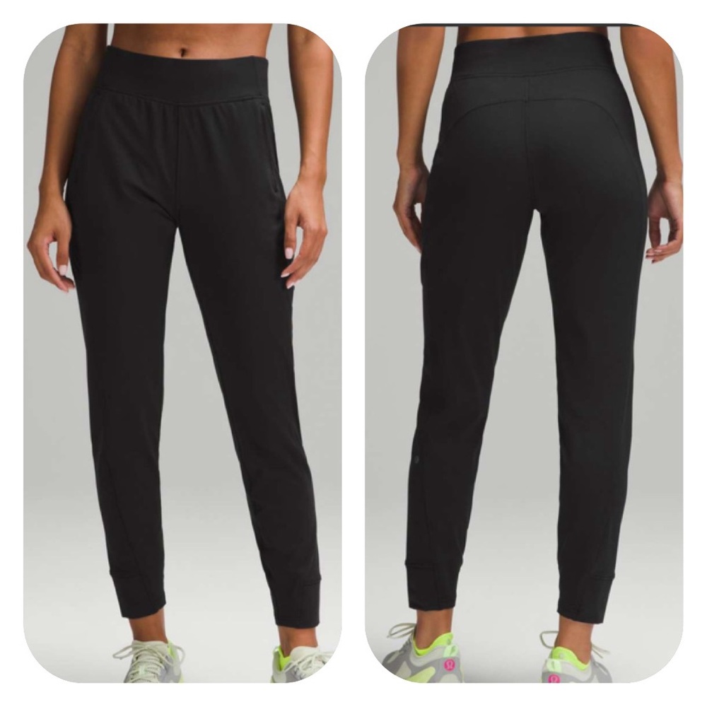 {Lululemon} Its Rulu Run Fleece High-Rise Jogger Full Length in Black - Size 12 - Picture 13 of 13